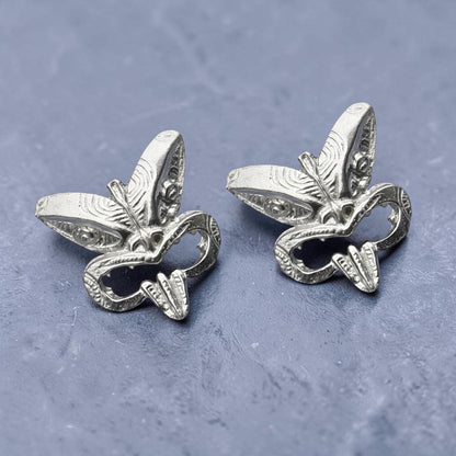 Maori Tiki Cufflinks (Traditional Design), Handcast Pewter Cufflinks, Polished Finish