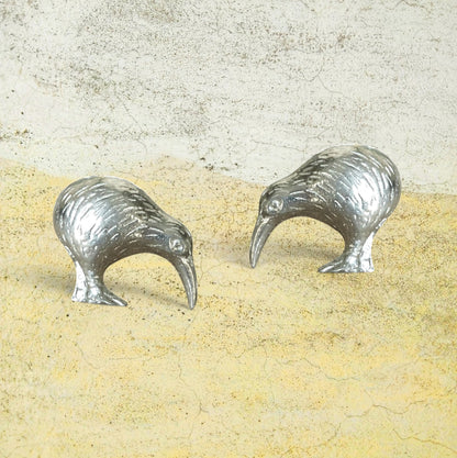 Kiwi Cufflinks, Handcast Cufflinks, Polished Finish