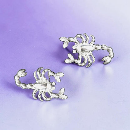 Scorpion Cufflinks, Handcast Pewter Cufflinks, Polished Finish