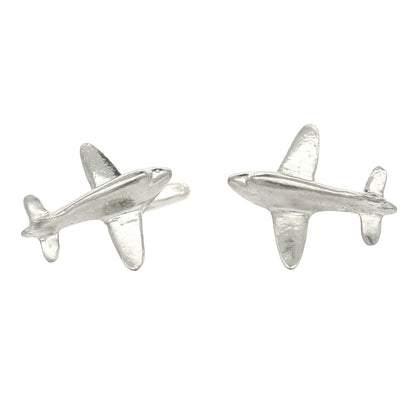 Douglas DC3 Cufflinks, Handcast Pewter Cufflinks, Polished Finish