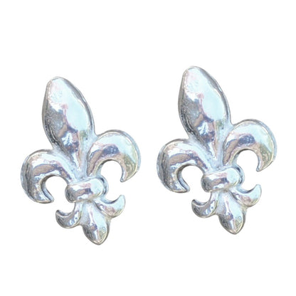 Fleur de Lys Cufflinks, Handcast Pewter with a Highly Polished Finish