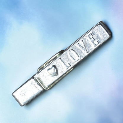 Love Clothes Peg Fridge Magnet, Pewter Clothes Peg with Heart