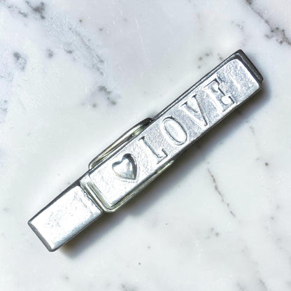 Love Clothes Peg Fridge Magnet, Pewter Clothes Peg with Heart