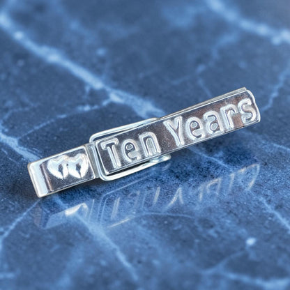 Ten Years Pewter Clothes Peg Paperweight and Photo Holder