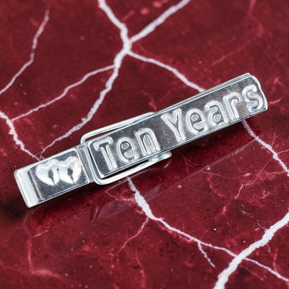 Ten Years Pewter Clothes Peg Paperweight and Photo Holder