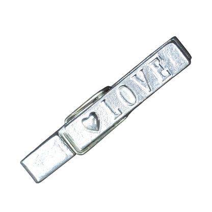 Love Clothes Peg Fridge Magnet, Pewter Clothes Peg with Heart