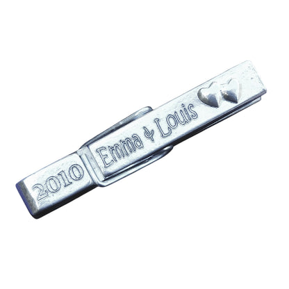 Personalised Pewter Clothes Peg Paperweight and Photo Holder