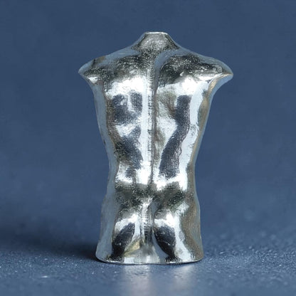 Torso Figurine, Miniature Male Torso, X Rated, Handmade Pewter