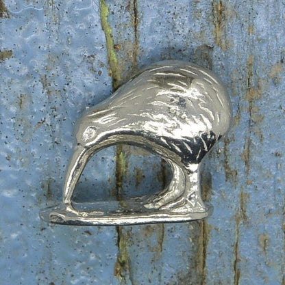 Kiwi Figurine, Kiwi Bird From New Zealand, Handmade, in Fine Pewter, by William Sturt