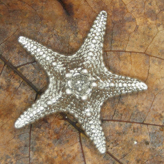 Starfish Figurine, Miniature Starfish, Handmade, in Fine Pewter, by William Sturt