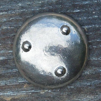 Beaten Pewter Salt Bowl with Spoon, Handmade by William Sturt – Small Artisan Salt Cellar