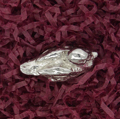 Duck Figurine, Miniature Duck, Handmade, in Fine Pewter, by William Sturt