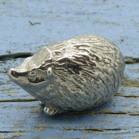Hedgehog Figurine, Hedgehog Collectable, Hedgehog Totem, Handmade, in Fine Pewter, by William Sturt