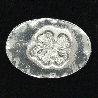 Irish Good Luck Poem Card With Lucky Clover Token, Hand Cast in Fine Pewter by William Sturt