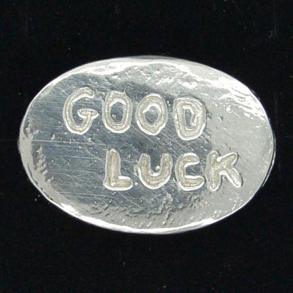 Irish Good Luck Poem Card With Lucky Clover Token, Hand Cast in Fine Pewter by William Sturt
