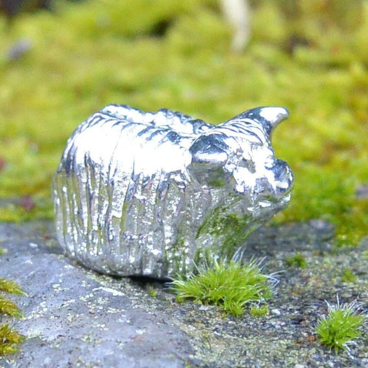 Highland Cow Figurine, Scottish Miniature, Scottish Highland, Handmade, Hand crafted in Fine Pewter, by William Sturt