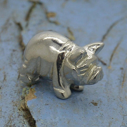 Kune Kune Pig Figurine, Kune Kune Pig Miniature, Kune Kune Pig Sculpture, Handmade, in Fine Pewter, by William Sturt