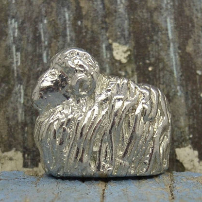 Sheep Figurine, Sheep Miniature, Sheep Sculpture, Handmade, in Fine Pewter, by William Sturt
