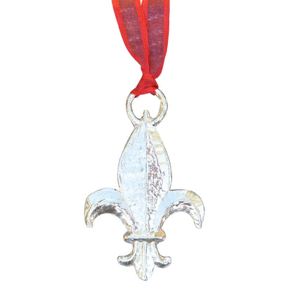 Fleur de Lys Christmas Decoration, Fleur de Lis Decoration, Handmade, in Finest Pewter, by William Sturt