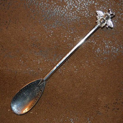 Bee Jam Spoon, Pewter Jam Spoon with Bee, Hand-cast in Fine Pewter by William Sturt