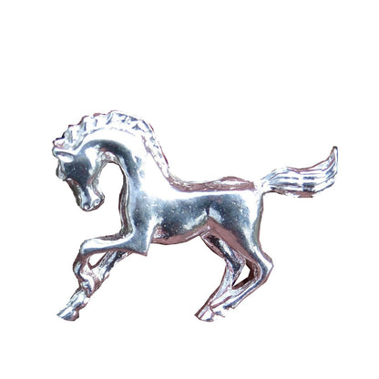 Horse Scarf Ring, Handcast Pewter, Polished Finish