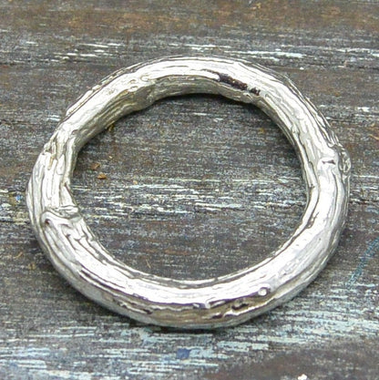 Dragonfly Scarf Ring (Lacy Wing Design), Handcast Pewter, Polished Finish