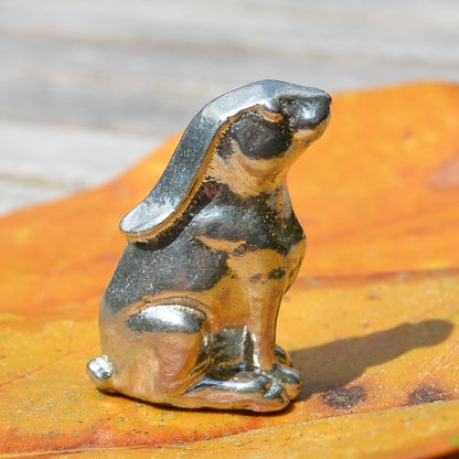 Lucky Hare Figurine, Miniature Hare, Handmade in Fine Pewter by William Sturt