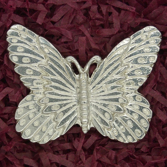 Butterfly Brooch Jewellery, Gardeners Brooch, Handmade in Fine Pewter, by William Sturt