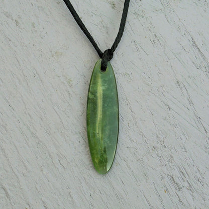 New Zealand Jade (Pounamu) Pendant Carved From Hand Foraged West Coast Pounamu (Greenstone or Jade)