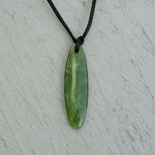 New Zealand Jade (Pounamu) Pendant Carved From Hand Foraged West Coast Pounamu (Greenstone or Jade)