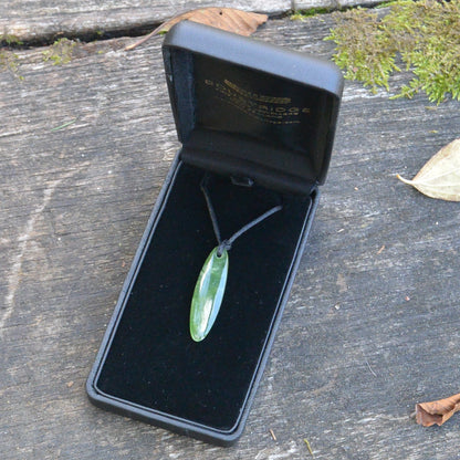 New Zealand Jade (Pounamu) Pendant Carved From Hand Foraged West Coast Pounamu (Greenstone or Jade)