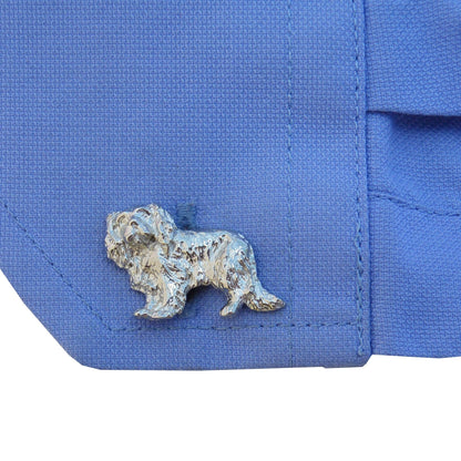 Cavalier King Charles Spaniel Cufflinks, Handcast Pewter Cufflinks, Polished Finish