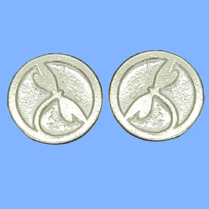 Dragonfly Cufflinks (Round Design), Handcast Pewter Cufflinks, Polished Finish