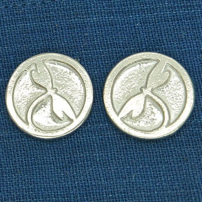 Dragonfly Cufflinks (Round Design), Handcast Pewter Cufflinks, Polished Finish