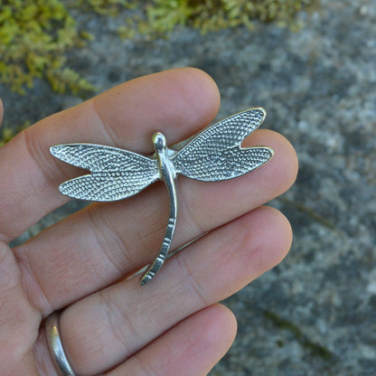 Dragonfly Kitchen Knobs, Dragonfly Drawer Knobs, Cabinet Knobs, Handmade, in Fine Pewter, by William Sturt