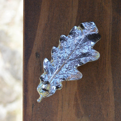 Oak Leaf Kitchen Knobs, Oak Leaf Drawer Knob, Cabinet Knobs, Handmade, in Fine Pewter, by William Sturt