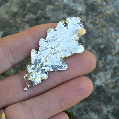 Oak Leaf Kitchen Knobs, Oak Leaf Drawer Knob, Cabinet Knobs, Handmade, in Fine Pewter, by William Sturt