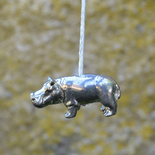 Hippo Light Pull Handle, Hippo Light Pull Cord Handle, Hippo Bathroom Light Pull Handle, Handmade in Fine Pewter, by William Sturt