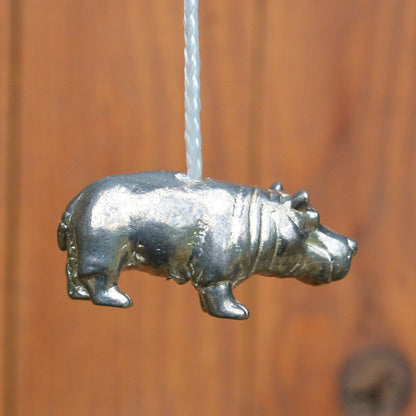 Hippo Light Pull Handle, Hippo Light Pull Cord Handle, Hippo Bathroom Light Pull Handle, Handmade in Fine Pewter, by William Sturt