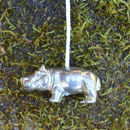 Hippo Light Pull Handle, Hippo Light Pull Cord Handle, Hippo Bathroom Light Pull Handle, Handmade in Fine Pewter, by William Sturt