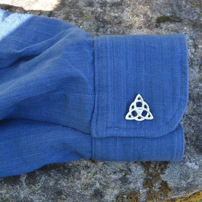 Triquetra (Trinity Knot) Cufflinks, Handcast Pewter Cufflinks, Polished Finish