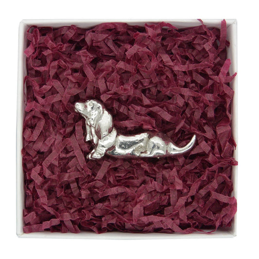 Dachshund Figurine, Dog Totem, Dog Figurine, Handmade, in Fine Pewter, by William Sturt