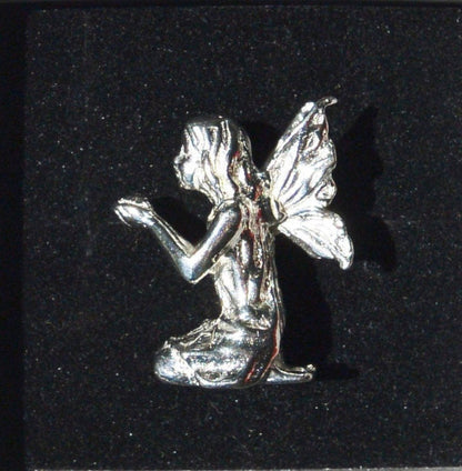 Fairy Figurine, Pixie, Handmade, in Fine Pewter, by William Sturt
