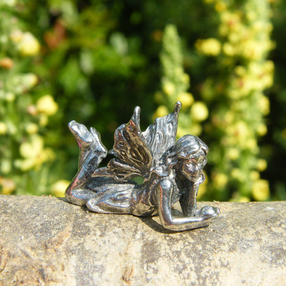 Miniature Fairy, Fairy Figurine, Bella, Handmade, in Fine Pewter, by William Sturt