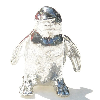 Penguin Figurine, Miniature Penguin, Handmade, in Fine Pewter, by William Sturt
