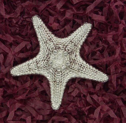 Starfish Figurine, Miniature Starfish, Handmade, in Fine Pewter, by William Sturt