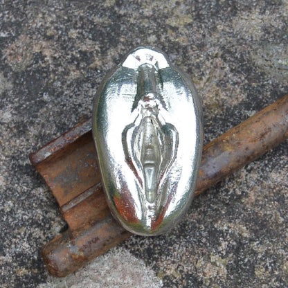 Vulva Kitchen Knobs, Vagina Drawer Knob, Erotic Vagina Cabinet Knobs, Handmade, in Fine Pewter, by William Sturt