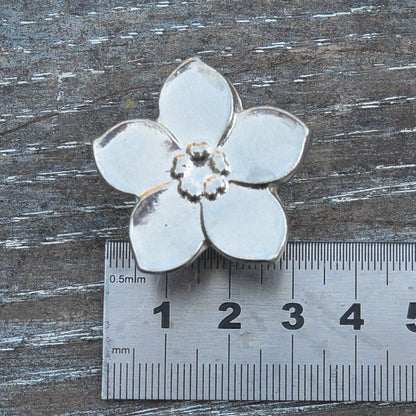 Forget Me Not Kitchen Knobs, Flower Drawer Knobs, Cabinet Knobs, Handmade, in Fine Pewter, by William Sturt