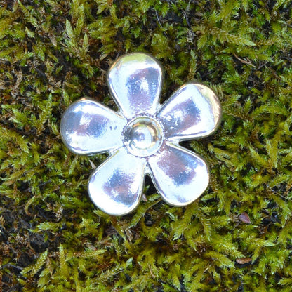 Daisy Kitchen Knobs, Flower Drawer Knobs, Cabinet Knobs, Handmade, in Fine Pewter, by William Sturt