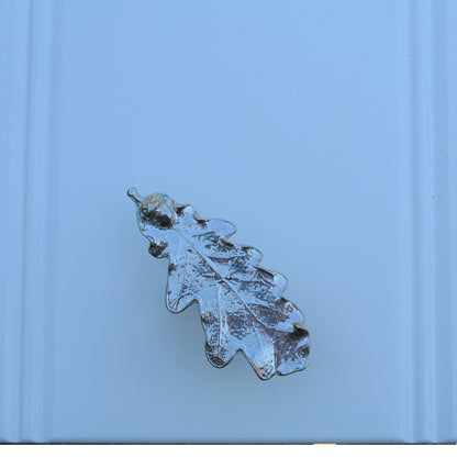 Oak Leaf Kitchen Knobs, Oak Leaf Drawer Knob, Cabinet Knobs, Handmade, in Fine Pewter, by William Sturt